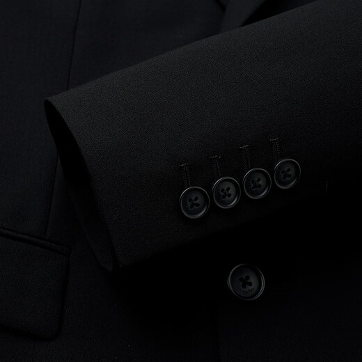 Annunciation Bird Suit Men's First Suit in Life 2025 Summer New Men's Fashion Formal Suit and Pants Suit Obsidian Black 46 A(170/92) /Please note the waist or pants