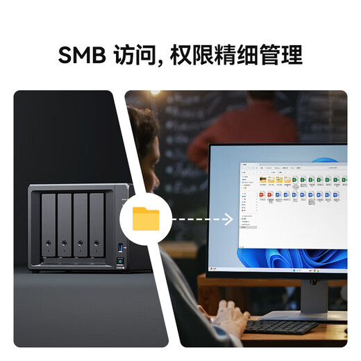 群晖（Synology）DS925+ 四盘位NAS网络存储服务器 私有云网盘 文件服务器 数据备份磁盘阵列 4G内存 24TB【群晖原厂8T*3】