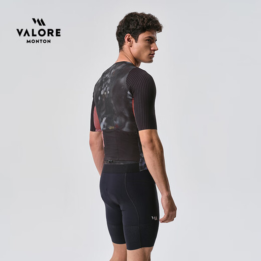 VALORE MONTON summer breathable quick-drying road bicycle AOE cycling jersey dark outdoor dark floral black short top 2XL