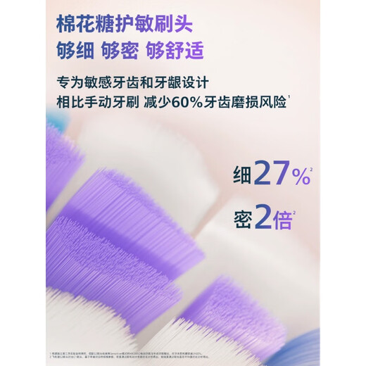 飞利浦【肖战同款】飞利浦电动牙刷钻石7系Pro护敏刷成人情侣软毛 【到手3支刷头】钻石7系Pro护敏刷午夜蓝(代言人