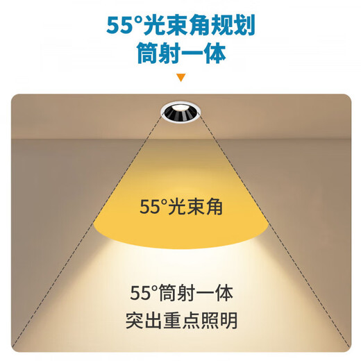 
Pupan lighting living room home use ownerless light water mist ceiling light spot light bathroom downlight IP54 waterproof downlight 7W white light RA9855