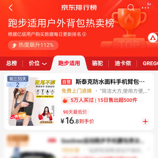 Stike stable and anti-fall running mobile phone arm bag to carry artifact sports arm wrist bag for outdoor riding, super cost-effective + dual-purpose arm and wrist running arm bag