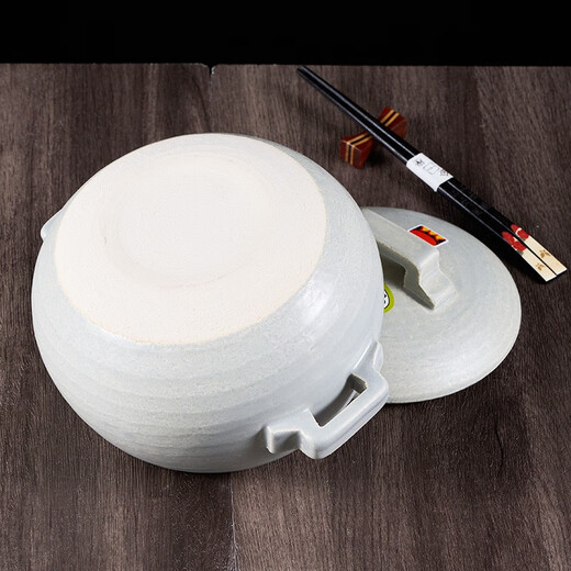 陶瓷王日本原装蓝色土锅砂锅电煮饭煲炖菜锅电磁炉可兼用 14126-91070  明火8号 0ml