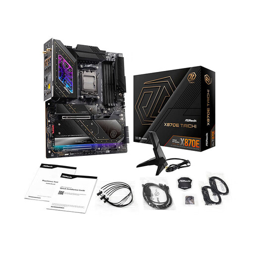 Asrock (asrock) x870e taichi tai chi wifi7 placa base + amd ryzen 9 9900x3d cpu tablero u set