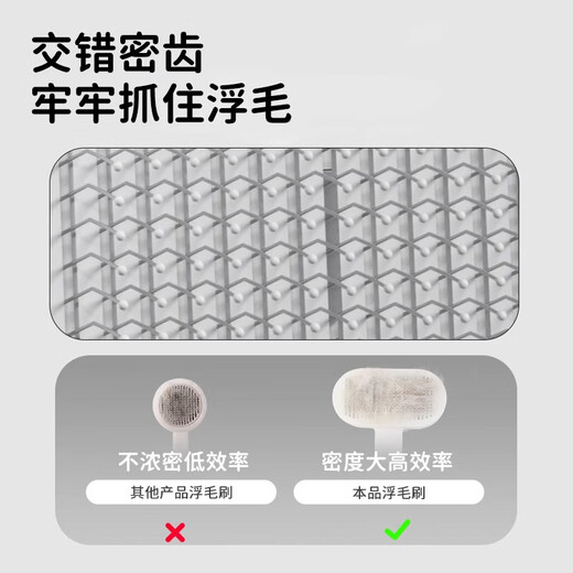Achai and cat combs, cat combs, special needle combs, cat knotting combs, cat hair cleaners, pet combing brushes, dog hair removal brushes, horizontal row needle combs - white gray