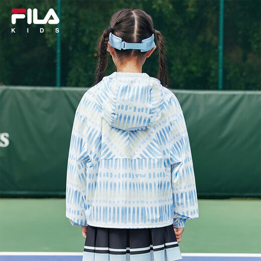 FILA Children's Clothing Children's Sun Protection Clothing 2025 Summer New Women's and Older Children's Tennis Sports Lightweight Jacket Full Print One-ZA 140