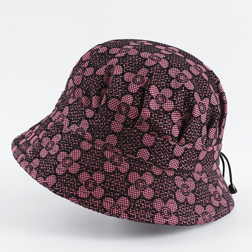 SHUAGNYUTU thin sun hat for middle-aged and elderly women in spring, summer, autumn and winter, Peony Khaki M (54-56cm)