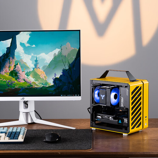 Sugar Cube Mechanical Master AMD R5 5500/5600GT/RTX5060/5060ti graphics card desktop black myth Wukong game e-sports office live broadcast portable small host configuration three丨5600丨RTX5060丨16G/1T