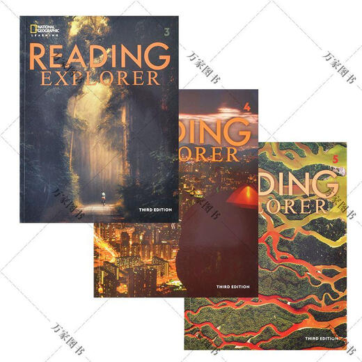 新版RE/ reading explorer Foundations12345地理reading e 第二版3-4-5级三本装