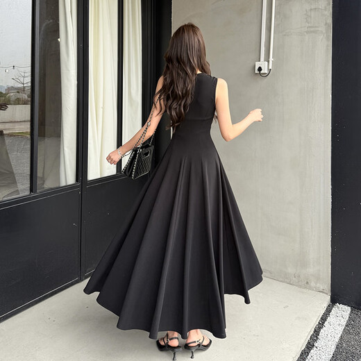 Yiou2025 Robe de jupe en tricot de tempérament français style cool pour femmes