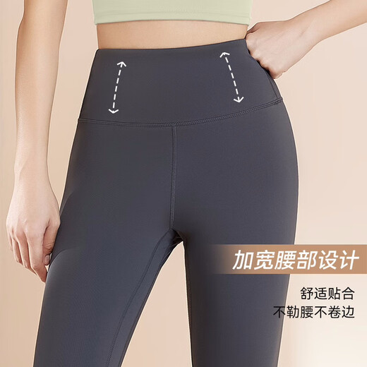 Yuji Morikami two-piece yoga clothing suit for women spring and summer fitness clothing running sports suit quick-drying Pilates training cycling clothing two-piece yoga clothing XL long-sleeved green + gray