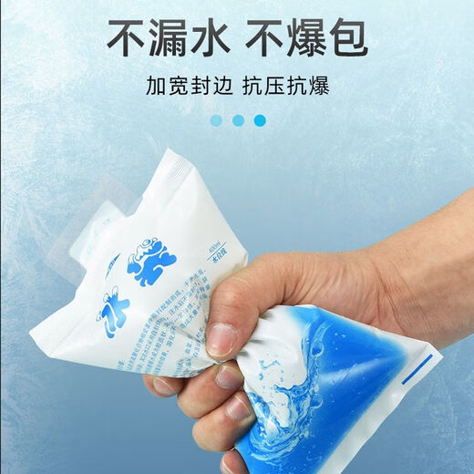 注水冰袋【4839人收藏】反复使用冰包快递商用冷冻外卖送餐冰敷袋一次性冷藏保鲜 100ml（加厚防裂/漏水包赔） 推荐：【100个装】可反复使用