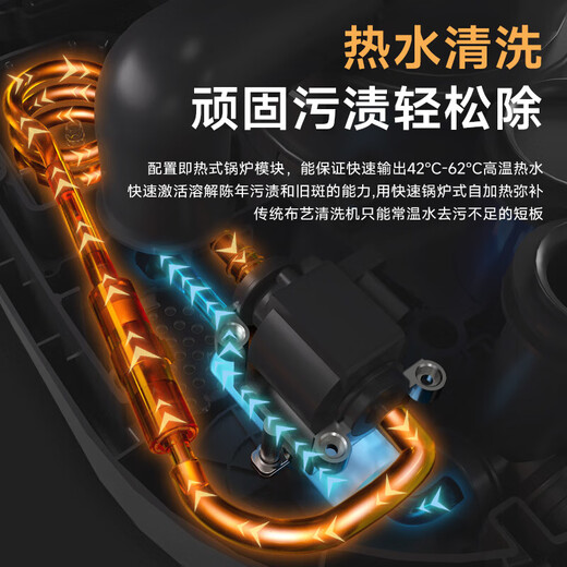 Westinghouse fabric cleaning machine high temperature steam washing spray suction integrated home sofa carpet cleaning machine car beauty cleaning artifact WBY9001