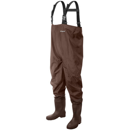 FROGG TOGGS Men's Outdoor Waterproof Fishing Rain Pants PVC Material Adjustable Straps Realtree Max-7 10