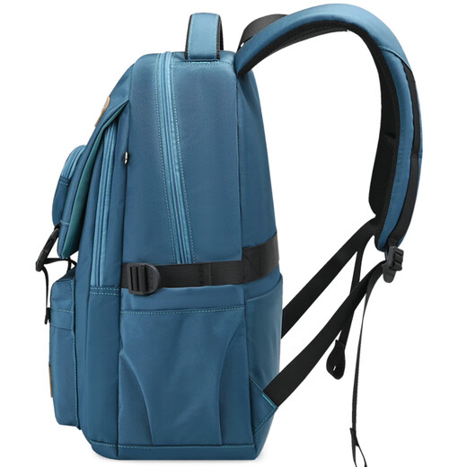 Edison inventor junior high school student schoolbag male burden reduction spine protection trendy high school student female large capacity backpack K072F-2 blue