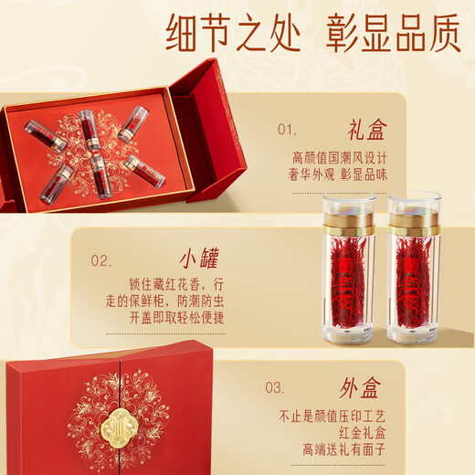 创帝特级藏红花礼盒西藏正品高档实用送礼父母长辈妈妈生日礼物见家长