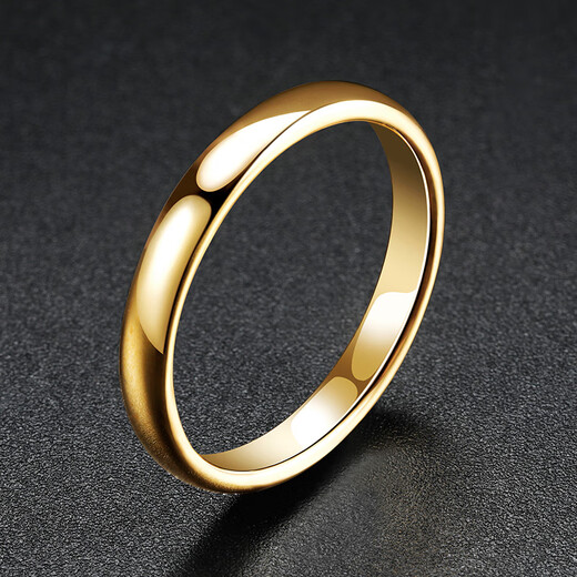 Fat Donglai's same style 18K gold tail ring men's non-marriage tail ring cold style tungsten gold 18K gold ring little finger element US size 10 (finger circumference 61-62mm)