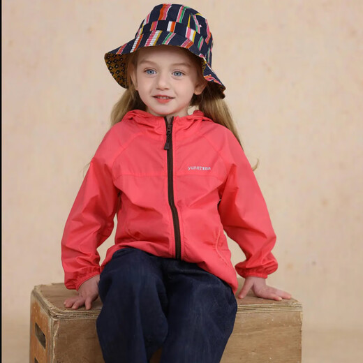 G.DUCKKIDS summer new baby girl sun protection clothing children's outdoor windproof and waterproof hooded skin jacket green UPF50+ 80 size (height 60-70cm)