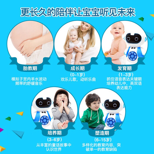 Smart Fernbedienung Elektrische Roboter-Spielzeuge Kinder können sprechen und tanzen, um Xiaopang Early Education Machine Boy und Girl Smart Xiaopang Blue-Remote Control 6888 Inhalte auf Bedarf High-End-Ladeversion USB Direct Lading aufzuladen