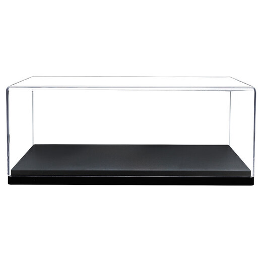 1/43 Phimegao F1 racing car display box, high transparency acrylic storage box, transparent crystal box, dust cover, black base + acrylic display box 15*7.7*6.5 (1/43 Phimegao F1)