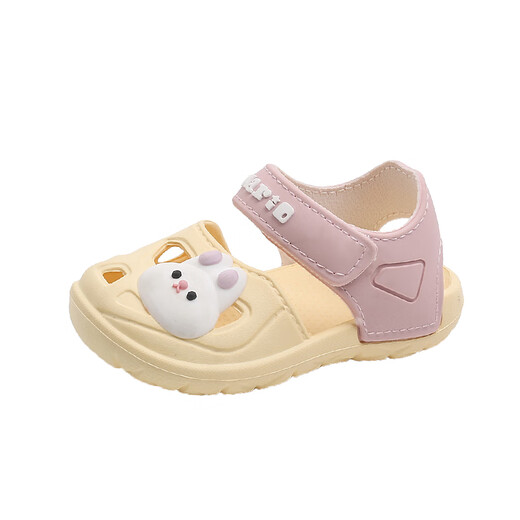 Yingya girls baby sandals summer infants and small children boys non-slip soft bottom bathroom beach children's hole shoes pure cotton 9277/purple cotton 13/inner length 13cm suitable for foot length 13