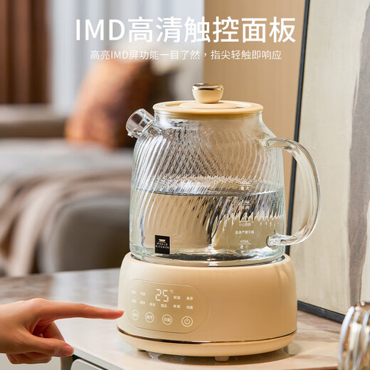 World KitchenAmerican Corning all-glass health kettle thermostatic kettle kettle kettle home multi-functional office tea maker tea kettle electric kettle 1.6L (basic model)