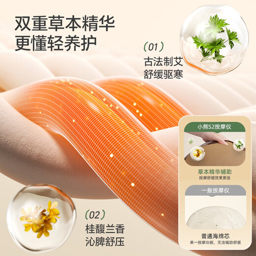 Bear waist massager for shoulders, neck, legs, back and cervical vertebra massage instrument for kneading and hot compresses, portable waist protector for lumbar muscle strain, recommended for birthdays, gifts for older girls, Christmas gifts, and New Year's Day