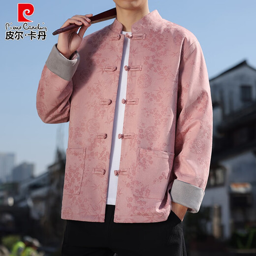 Пьер Кардин Новый китайский стиль мужская одежда для одежды Zhongshan Clothing Modified Hanfu Design Sense Tang костюм хан