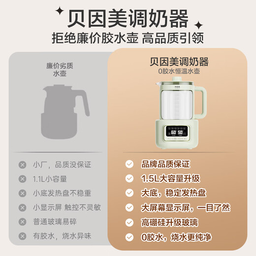 Beingmate Hot Products Thermostatic Kettle 0 Glue Baby Milk Conditioner Household Milk Powder Electric Heating Boils Water 1.5L