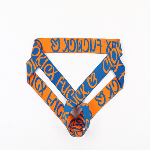 The long night qqny men's masculine men's and women's special self-masking double underwear thong sexy lotus position light blue strips XL European size (2.5-2.8 feet)