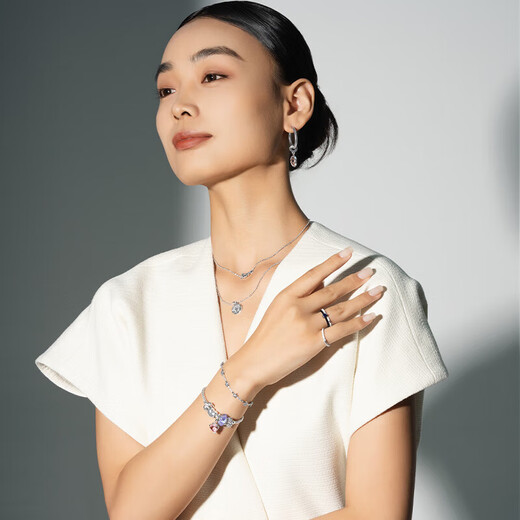 PANDORA ME Series Flirty Broken Star Rings Gold and Silver Couples Can Be Stacked as Birthday Gifts for Girlfriends