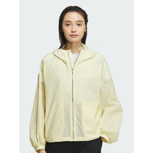 阿迪达斯女装春夏舒适透气户外运动休闲外套JZ1656 XL 