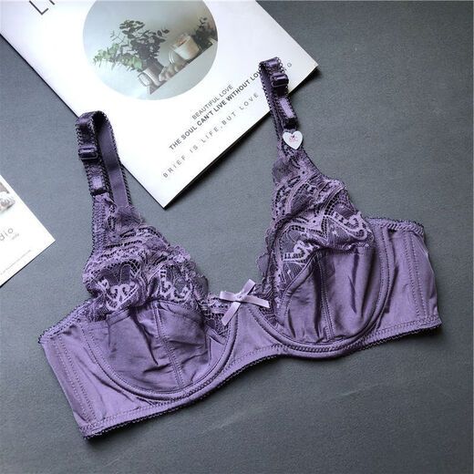 
NJSKAKW [2694 people] European and American Spongeless Sexy 200Jin [Jin equals 0.5 kg] Large size bra set, gather fat MM big white set 80C