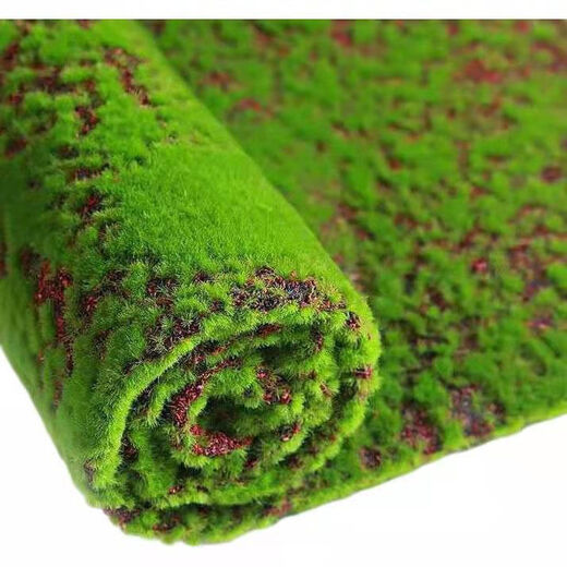 Simulated fake moss landscaping moss green lawn photography bonsai environment decoration diy artificial turf flocking black bottom 30cm*30cm