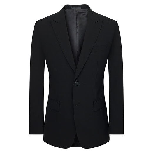 Annunciation Bird Suit Men's First Suit in Life 2025 Summer New Men's Fashion Formal Suit and Pants Suit Obsidian Black 46 A(170/92) /Please note the waist or pants