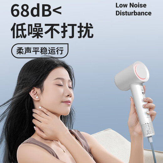 Royalstar household high-power high-speed quick-drying hair dryer negative ions do not hurt the power generation hair dryer low noise portable hair dryer constant temperature blue light hair care gift box white 400 million negative ions hair care 95% customer choice