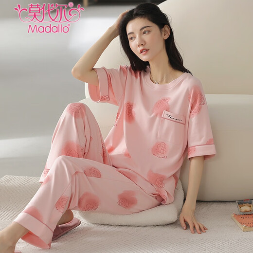 Pijama modal para mujeres en verano Nuevos pantalones de manga corta de algodón puro