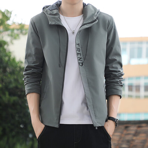 胖东来夹克男士外套2022新款春秋季立领潮流工装百搭加绒冬 6189黑色【春秋款】 M