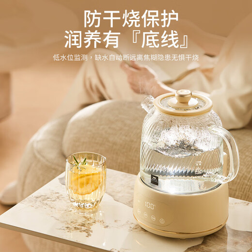 World KitchenAmerican Corning all-glass health kettle thermostatic kettle kettle kettle home multi-functional office tea maker tea kettle electric kettle 1.6L (basic model)