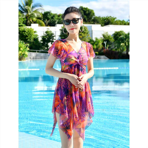 
Melofi swimsuit for women with sexy belly-covering and slimming conservative large size 200 Jin [Jin equals 0.5 kg] Meat-covering hot spring 2025 new one-piece swimsuit Black 2XL 120-140 Jin [Jin equals 0.5 kg]