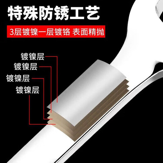 Open-ended wrench, double-headed wrench, dual-purpose wrench, fork plate, hardware wrench tool set, 6*7mm