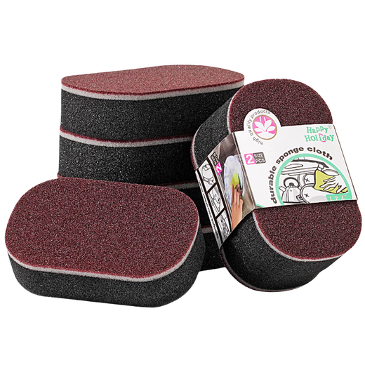 Jingyong cleans the black dirt on the bottom of the pot, new emery magic sponge, double-sided nano scouring pad, decontamination, cleaning and thickening, 5 pieces