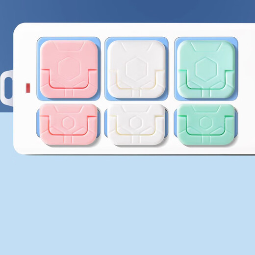 Jaynes anti-shock socket socket protective cover power plug strip protective plug safety plug 10 pieces, 5 two holes + 5 three holes