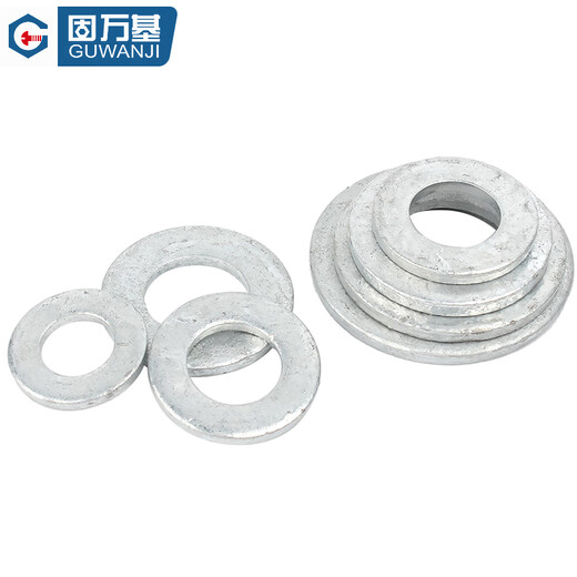 GUWANJI flat washers hot-dip galvanized flat washers hot-dip galvanized enlarged metal screws M10 100 pcs/pack
