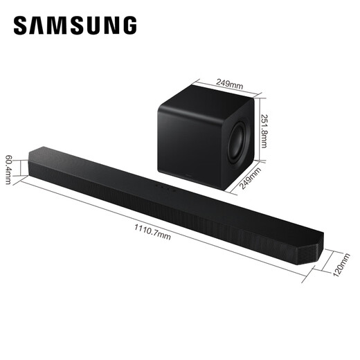 Samsung (SAMSUNG) HW-Q800F/XZ Panoramic Sound 5.1.2 Channel Echo Wall Home Theater Wireless Subwoofer Bluetooth Projector Game TV Audio Smart APP Control