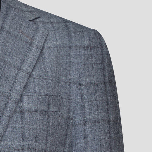 Septwolves Костюм для торгового центра, мужской деловой повседневный пиджак в клетку, удобный, стильный и тонкий, 108 (светло-фиолетовый, синий), XL 175/92A