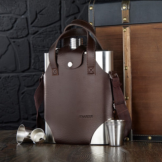 SNAKER wine bottle 304 thickened stainless steel portable 5 Jin Jin is equal to 0.5 kg wine bottle portable home use for liquor