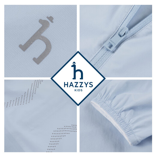 HAZZYS brand children's clothing for boys and girls 2025 spring new sun protection light and elastic skin clothing floating powder 130