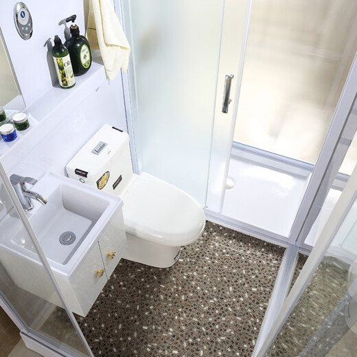 CleanDell integrated shower room bathroom bathroom dry and wet separation integrated shower room partition with toilet front door 190*120*220 (right) without steam