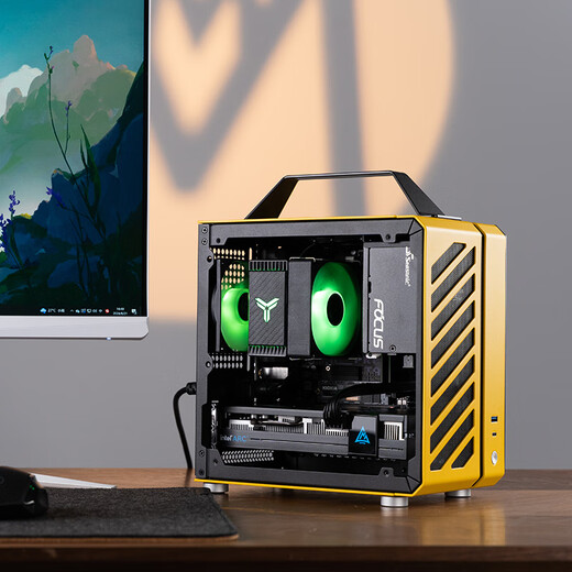 Sugar Cube Mechanical Master AMD R5 5500/5600GT/RTX5060/5060ti graphics card desktop black myth Wukong game e-sports office live broadcast portable small host configuration three丨5600丨RTX5060丨16G/1T
